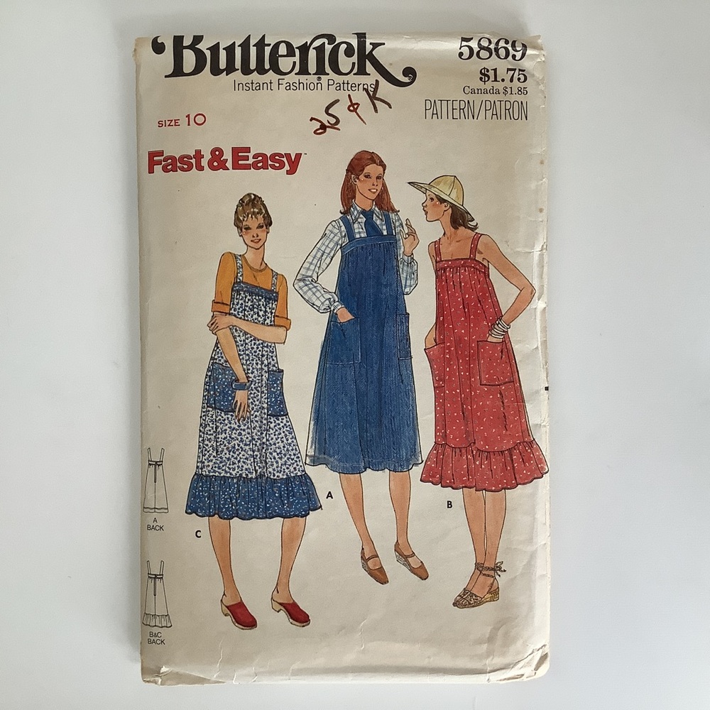 Butterick 5869 Sewing Pattern